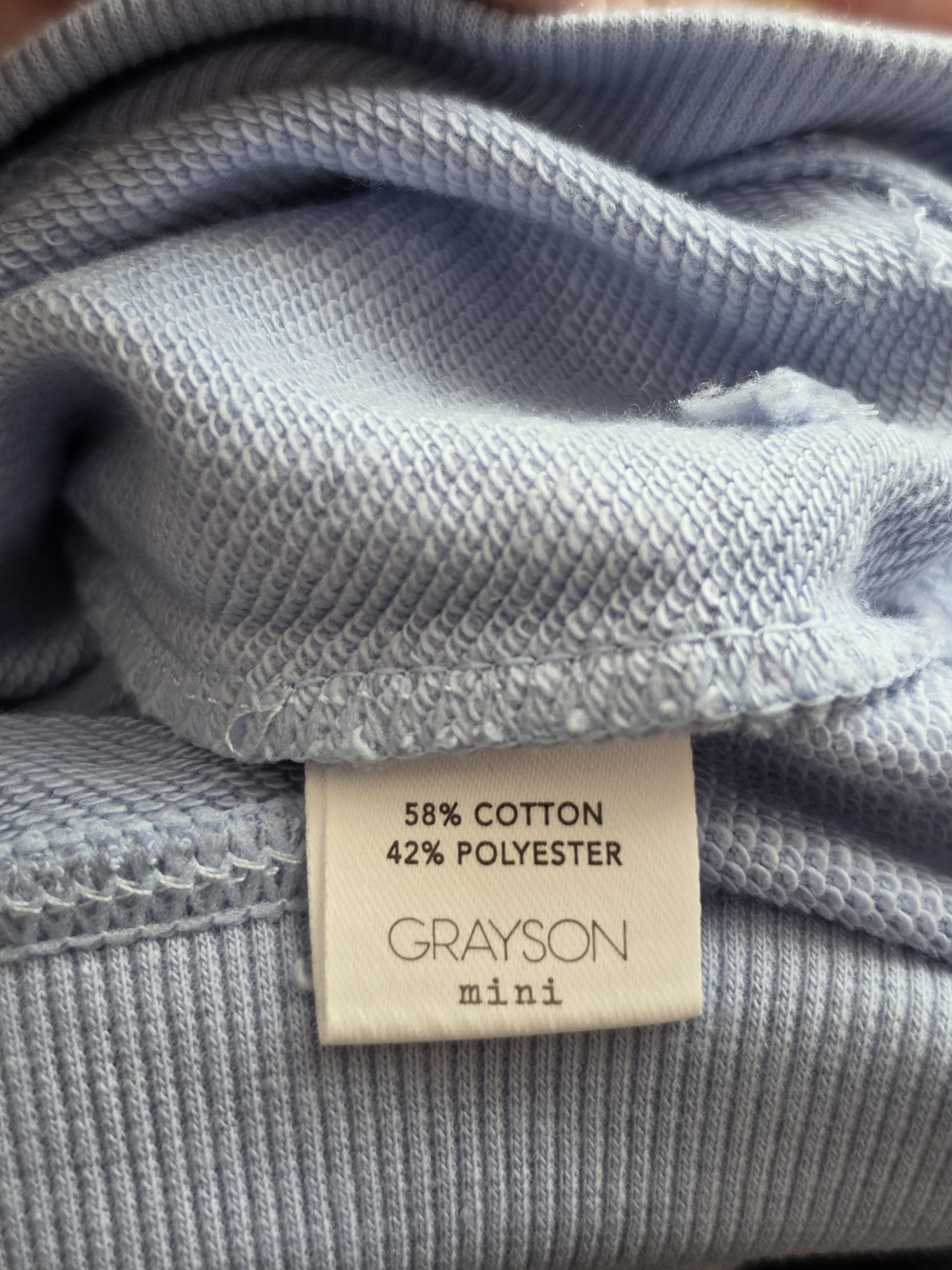 Grayson Mini Toddler Girls California Crewneck Sweatshirt - Periwinkle Blue - Picture 4 of 4